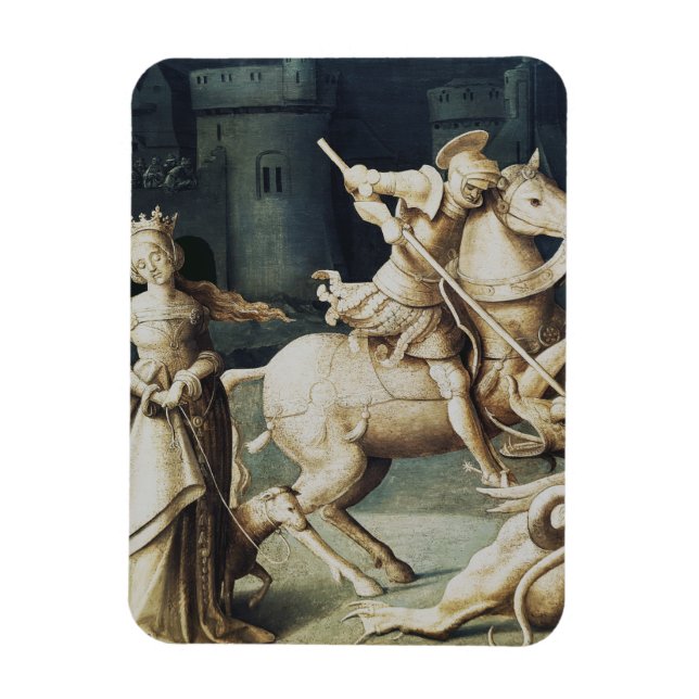 Saint George and the Dragon Great Martyr  Magnet (Vertical)