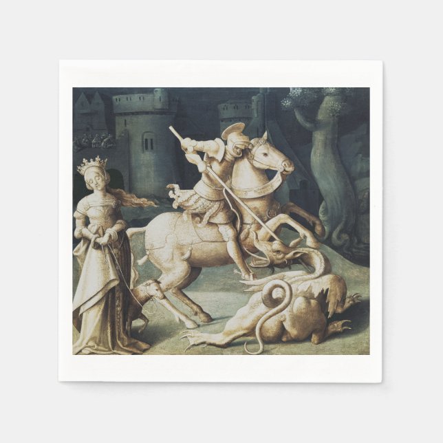 Saint George and the Dragon Great Martyr  Napkin (Front)