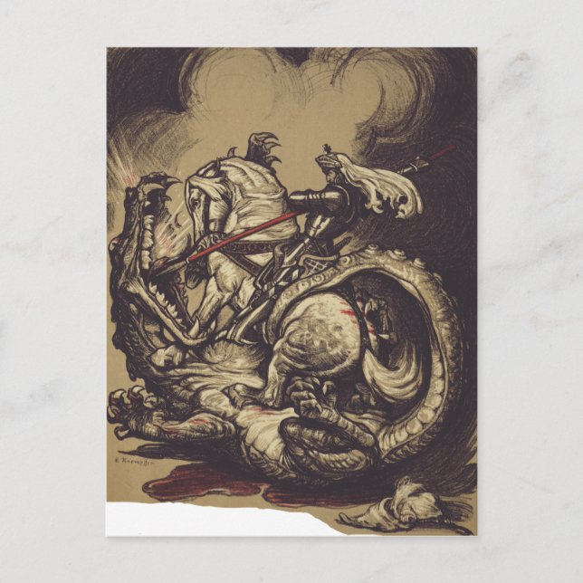 Saint George and the Dragon Great Martyr Postcard (Front)
