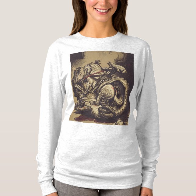 Saint George and the Dragon Great Martyr  T-Shirt (Front)