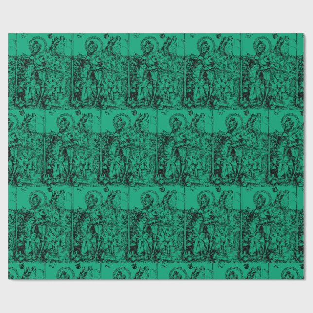 Saint George and the Dragon Great Martyr Wrapping Paper (Flat)