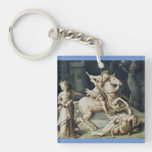 Saint George and the Dragon Key Ring