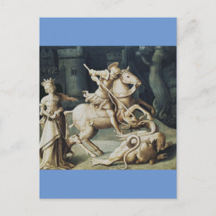 Saint George and the Dragon  Postcard