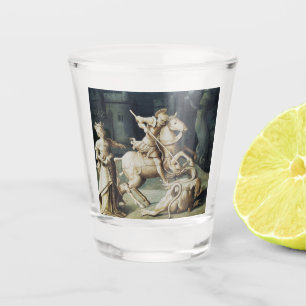 Saint George and the Dragon Shot Glass