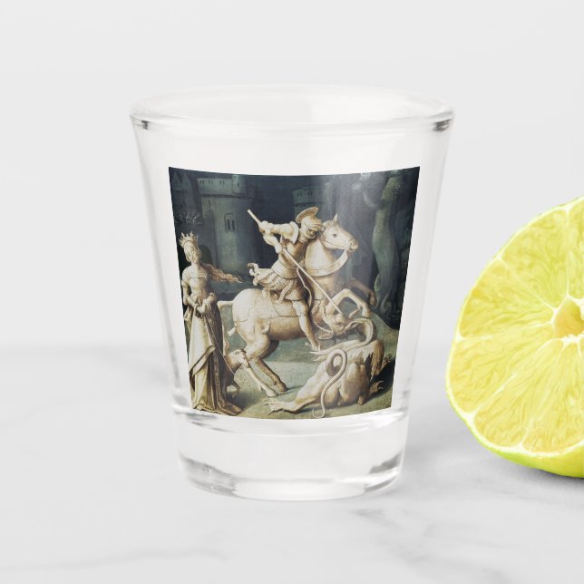 Saint George and the Dragon  Shot Glass (Front)