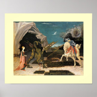 SAINT GEORGE, DRAGON AND PRINCESS POSTER