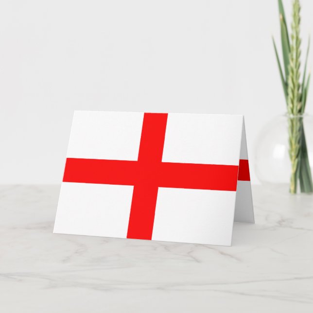 Saint George Flag of England Card (Front)