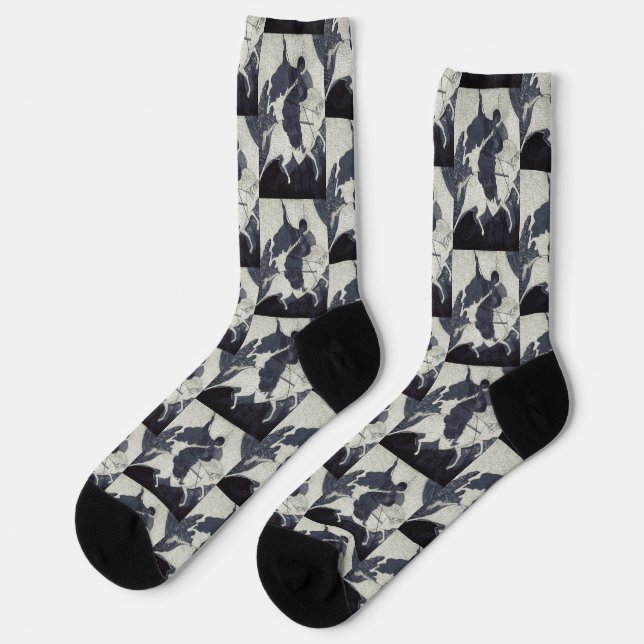 Saint George Killing the Dragon Socks (Left)