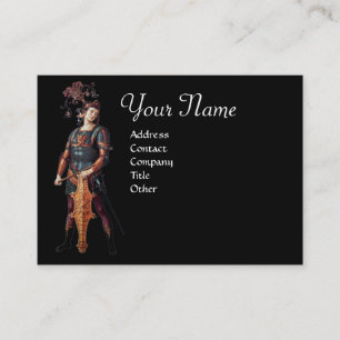 SAINT GEORGE Monogram, Black Business Card