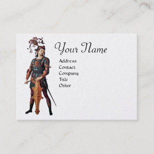 SAINT GEORGE Monogram, Gold Metallic paper Business Card