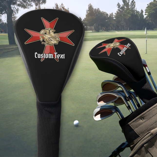 Saint George over Maltese Cross Golf Head Cover (Creator Uploaded)