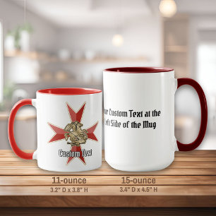 Saint George over Maltese Cross Mug