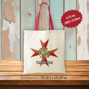 Saint George over Maltese Cross Tote Bag