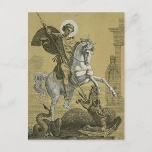 Saint George Patron of England  Holiday Postcard