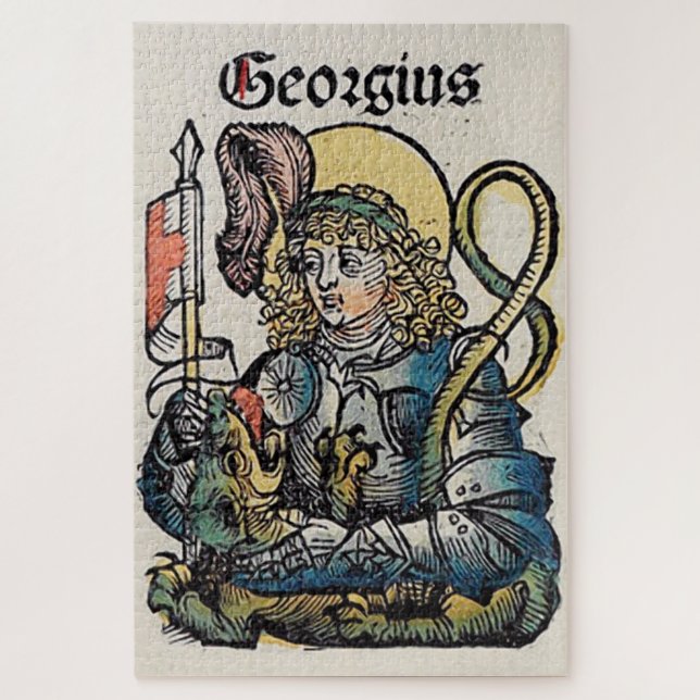Saint George Patron of England Jigsaw Puzzle (Vertical)