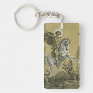 Saint George Patron of England  Key Ring