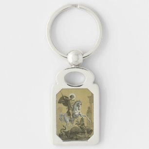 Saint George Patron of England Key Ring