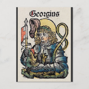 Saint George Patron of England Postcard
