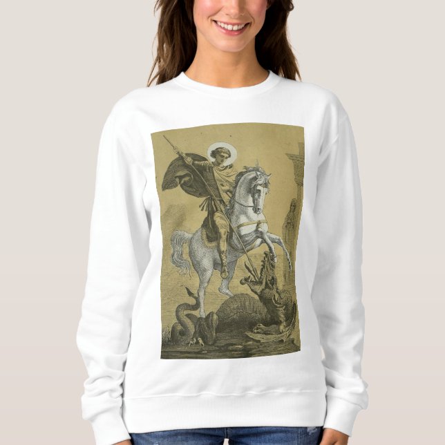 Saint George Patron of England  Sweatshirt (Front)