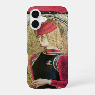 SAINT GEORGE PORTRAIT ,Red,Black,Gold Yellow iPhone 16 Case