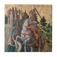 Saint George Slaying Dragon Carlo Crivelli Paintin