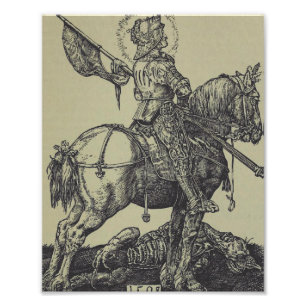 Saint George Slaying the Dragon Photo Print