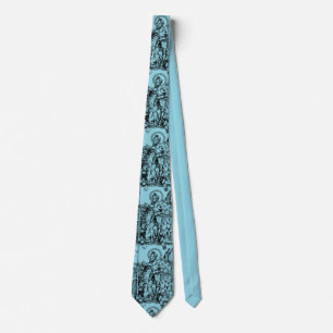 Saint George Standing with Two Angels Tie