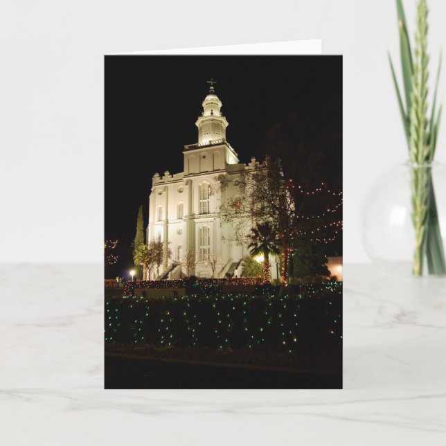 Saint George Temple Christmas Card (Front)