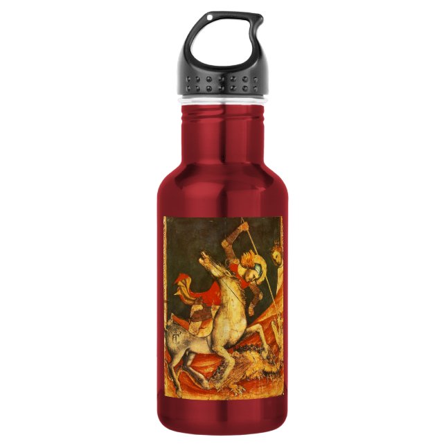 Saint George's Battle with the Dragon 532 Ml Water Bottle (Front)