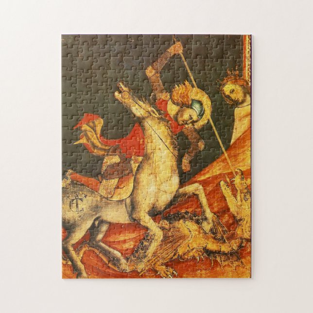 Saint George's Battle with the Dragon Jigsaw Puzzle (Vertical)