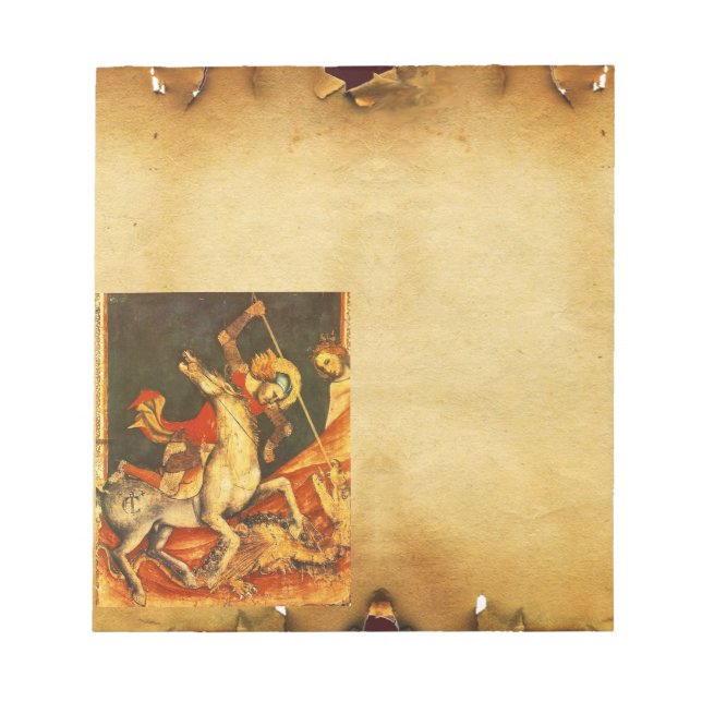 Saint George's Battle with the Dragon Notepad (Front)