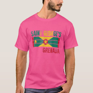 Saint George's Grenada Flag Mens Womens Kids T-Shirt