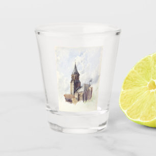 Saint Germain des Pres Church Paris Shot Glass