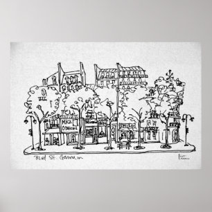 Saint-Germain-des-Pres   Paris, France Poster