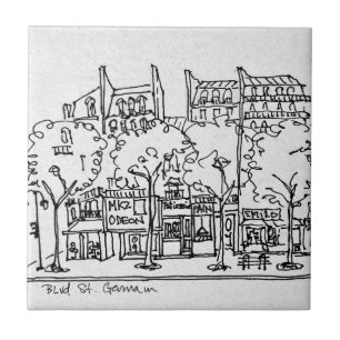 Saint-Germain-des-Pres Paris, France Tile