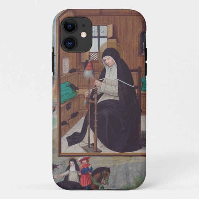 Saint Gertrude of Helfta by Simon Bening Case-Mate iPhone Case (Back)
