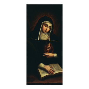 Saint Gertrude the Great German Benedictine Rack Card