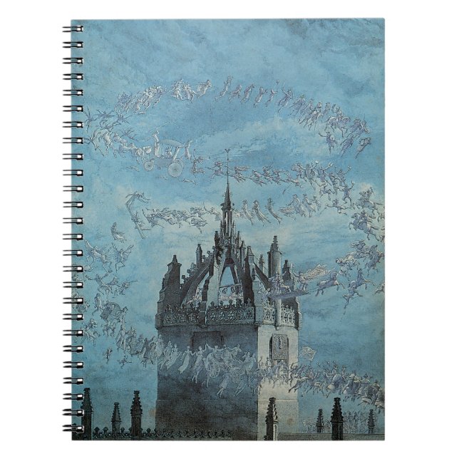 Saint Giles - His Bells by Charles Altamont Doyle Spiral Notebook (Front)
