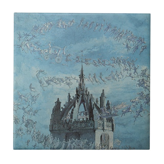 Saint Giles - His Bells by Charles Altamont Doyle Tile (Front)