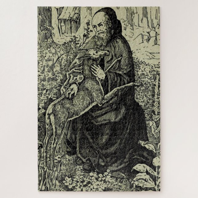Saint Giles the Hermit Jigsaw Puzzle (Vertical)