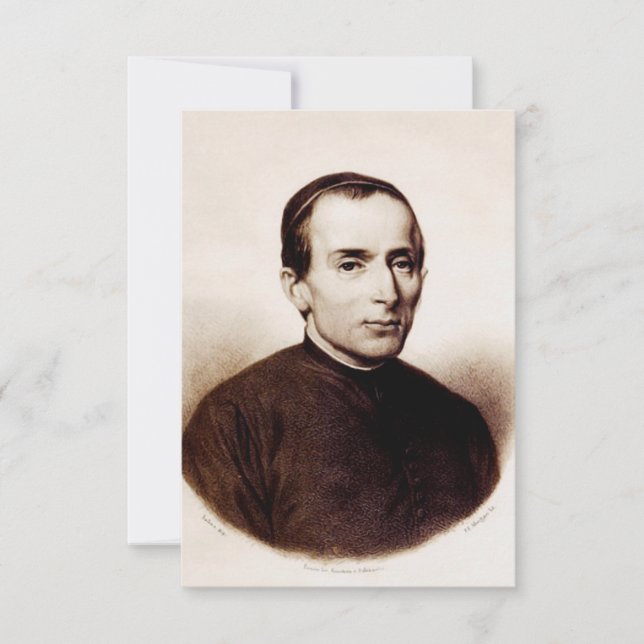 Saint Giuseppe Cafasso Turin Mercy Holy Card (Front)