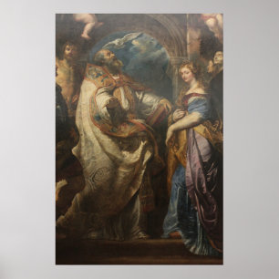 Saint Gregory with Saints Poster