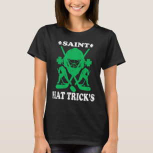 Saint Hattrick St Patrick's Day Hockey Hat Tricks  T-Shirt