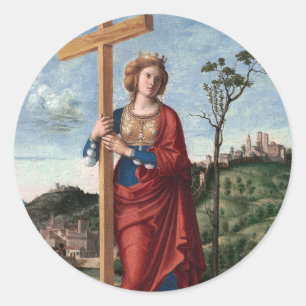 Saint Helena by Cima da Conegliano Classic Round Sticker