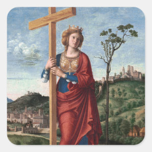Saint Helena by Cima da Conegliano Square Sticker