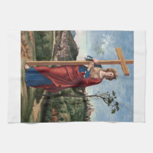 Saint Helena by Cima da Conegliano Tea Towel