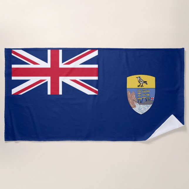Saint Helena Flag Beach Towel (Front)