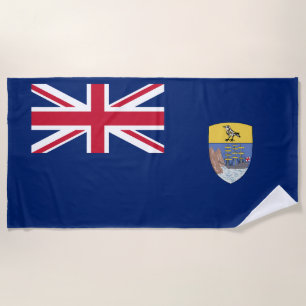 Saint Helena Flag Beach Towel