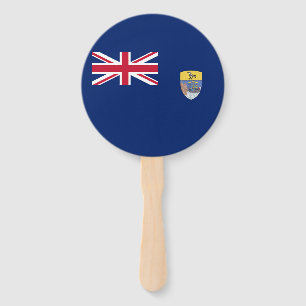 Saint Helena Flag Hand Fan