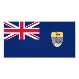Saint Helena Flag Photo Print